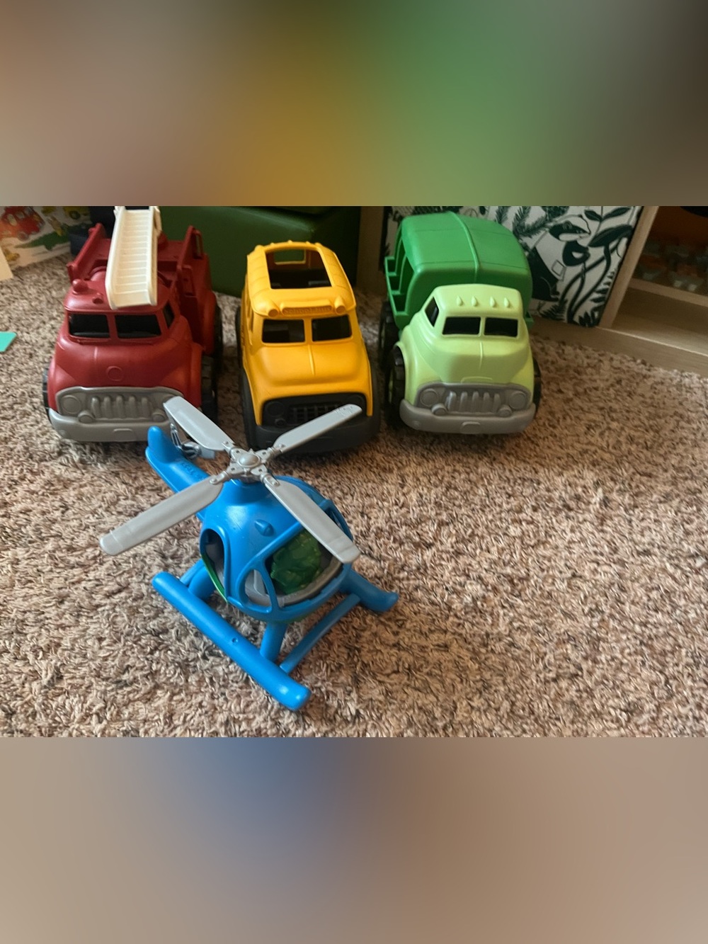 Green Toys Lot of 4 Vehicles